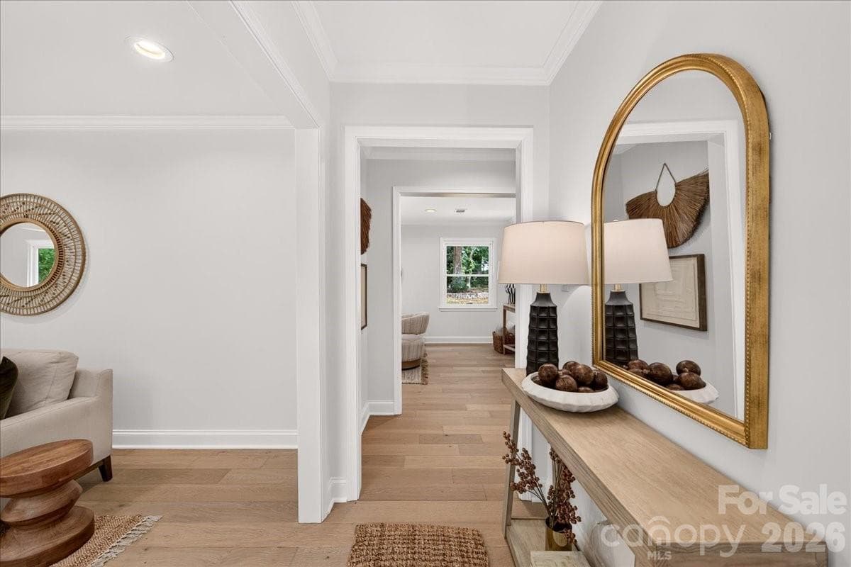 Entry into living & den - 1236 Beechdale Drive, Charlotte