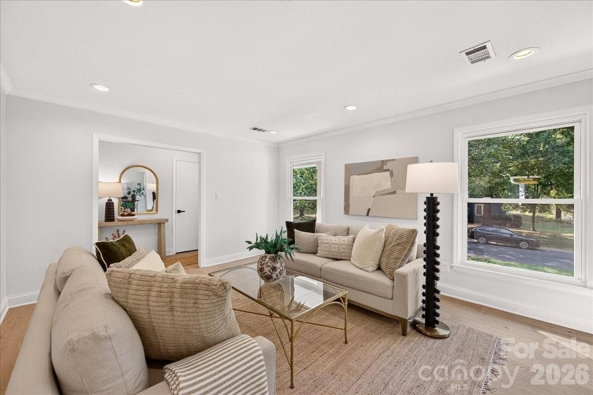 living - 1236 Beechdale Drive, Charlotte