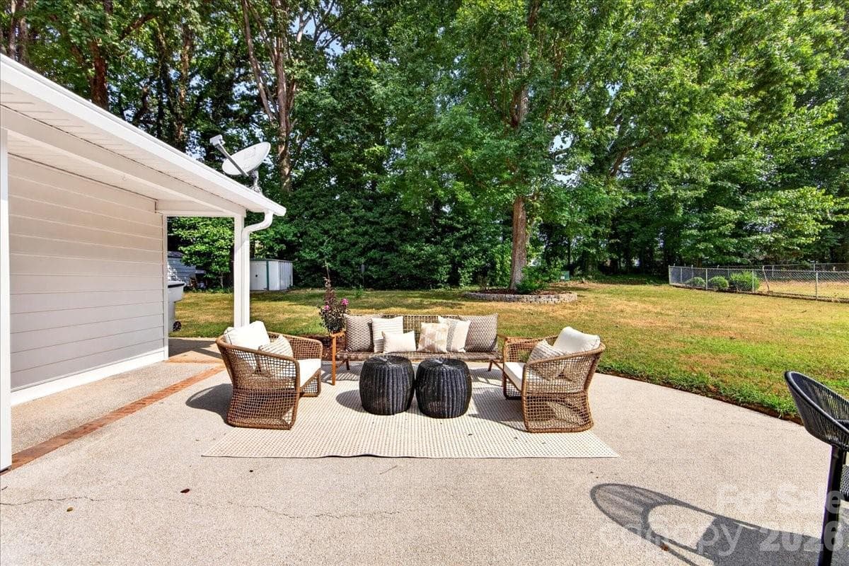 Back Patio & yard - 1236 Beechdale Drive, Charlotte