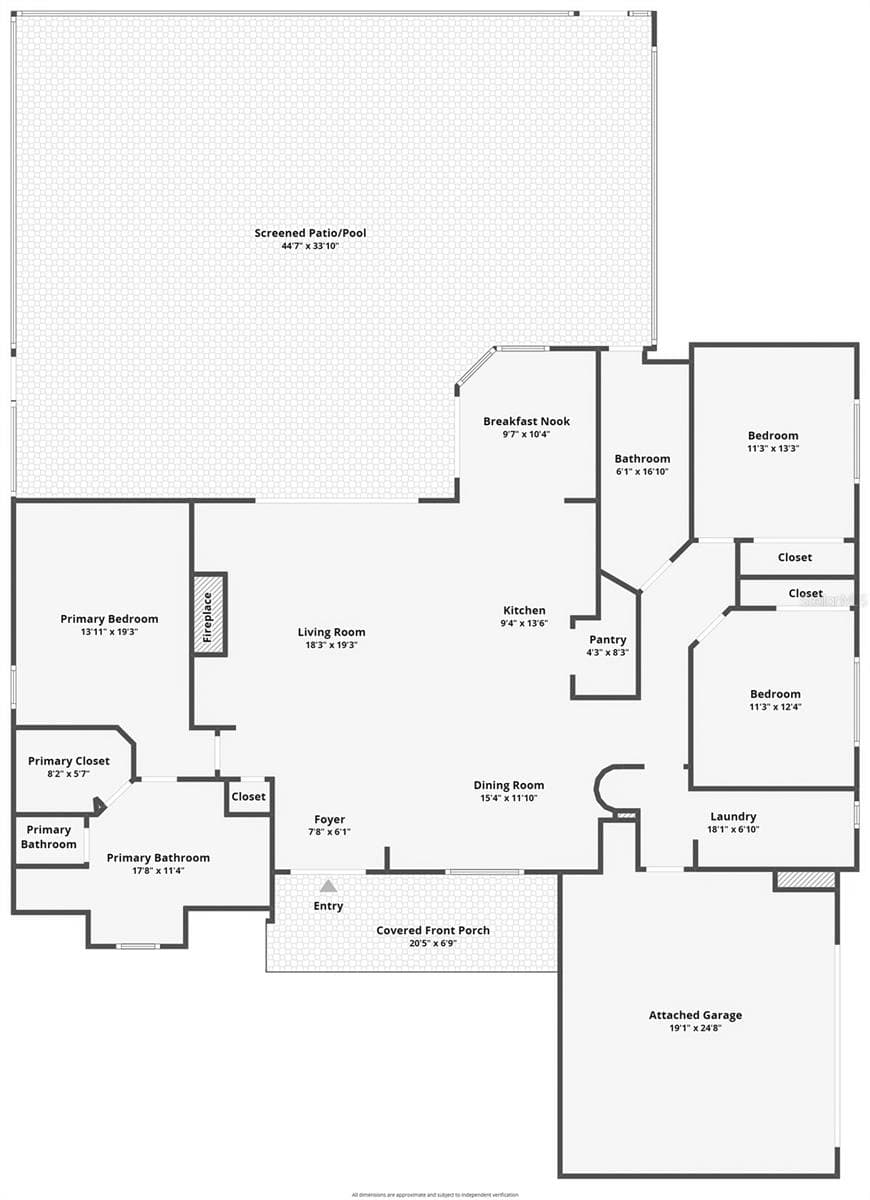 Floor Plan - 1821 W BEGONIA DR, BEVERLY HILLS