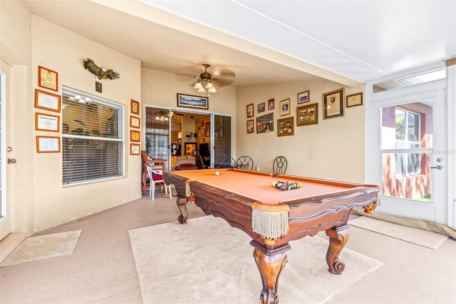 Enclosed Lanai w/ Pool Table - 7113 CROMWELL PARK LN, APOLLO BEACH