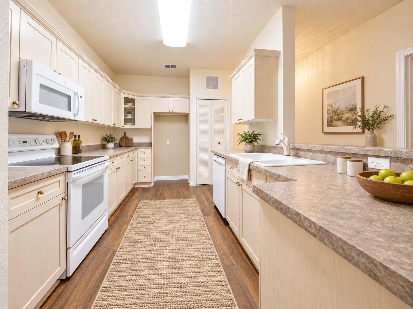 Kitchen - - virtually staged - 830 AIRPORT RD #111, PORT ORANGE
