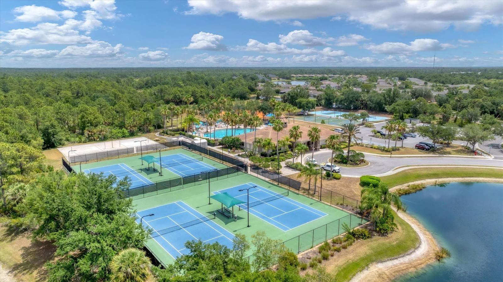 Amenities, Tennis, Pickle ball courts - 11504 DANCING RIVER DR, VENICE