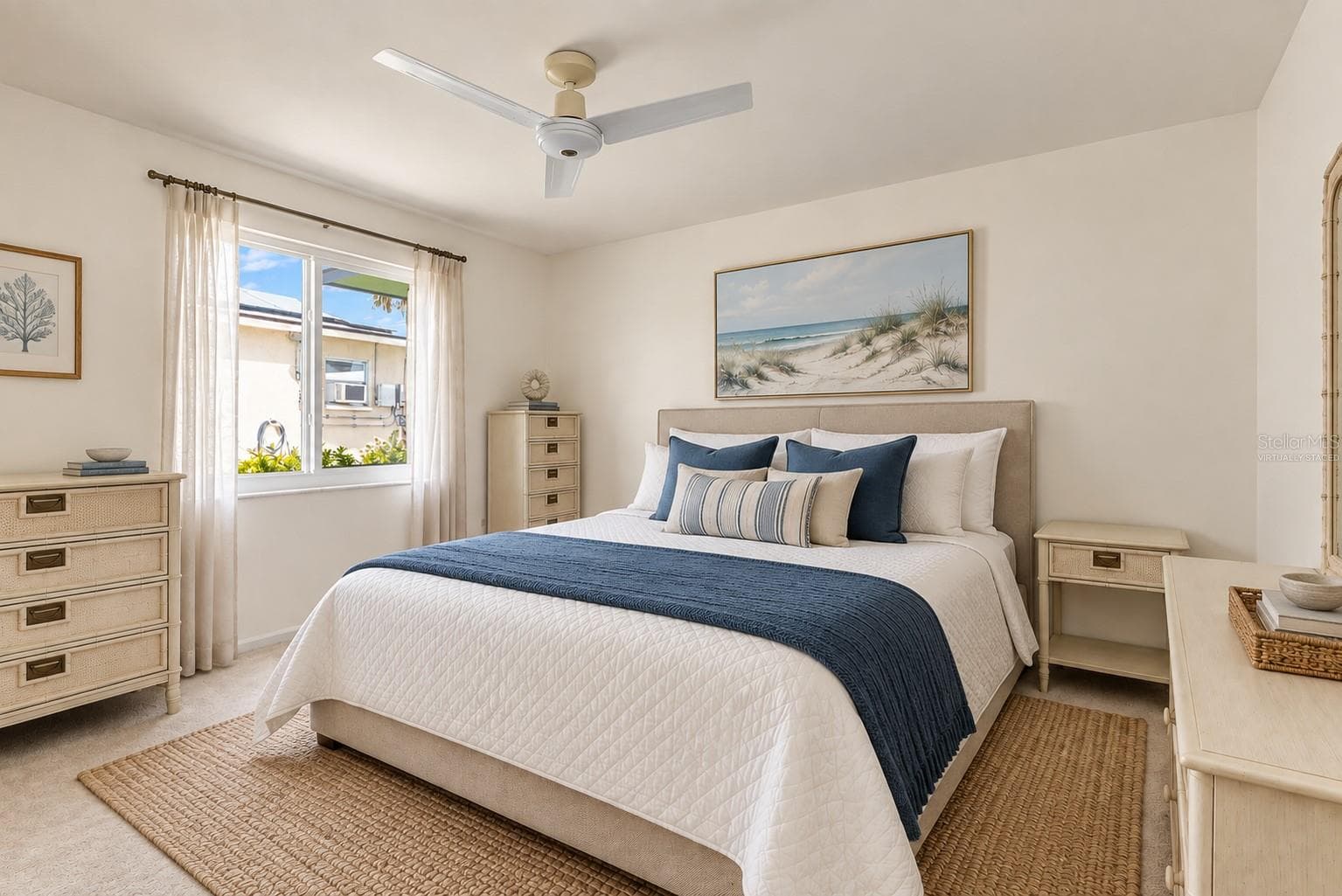 Virtually Staged (bedroom 2 front of home) - 160 ANNAPOLIS LN, ROTONDA WEST
