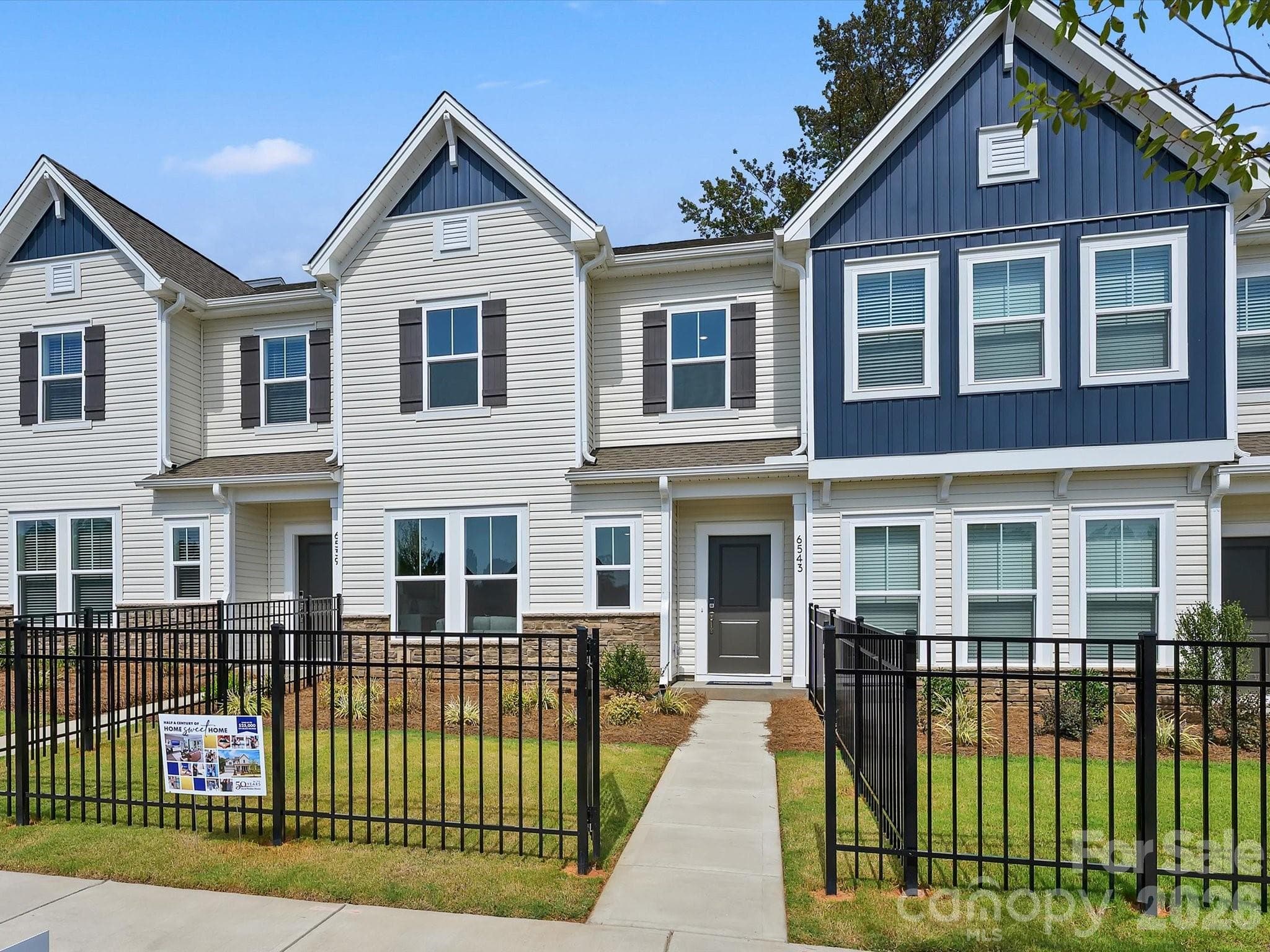 Front Yard Fenced in for Privacy and Convenience - Charlotte