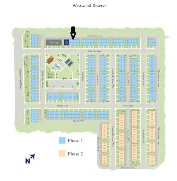 Community Map Showing Where Homesite 35 is Located - Charlotte