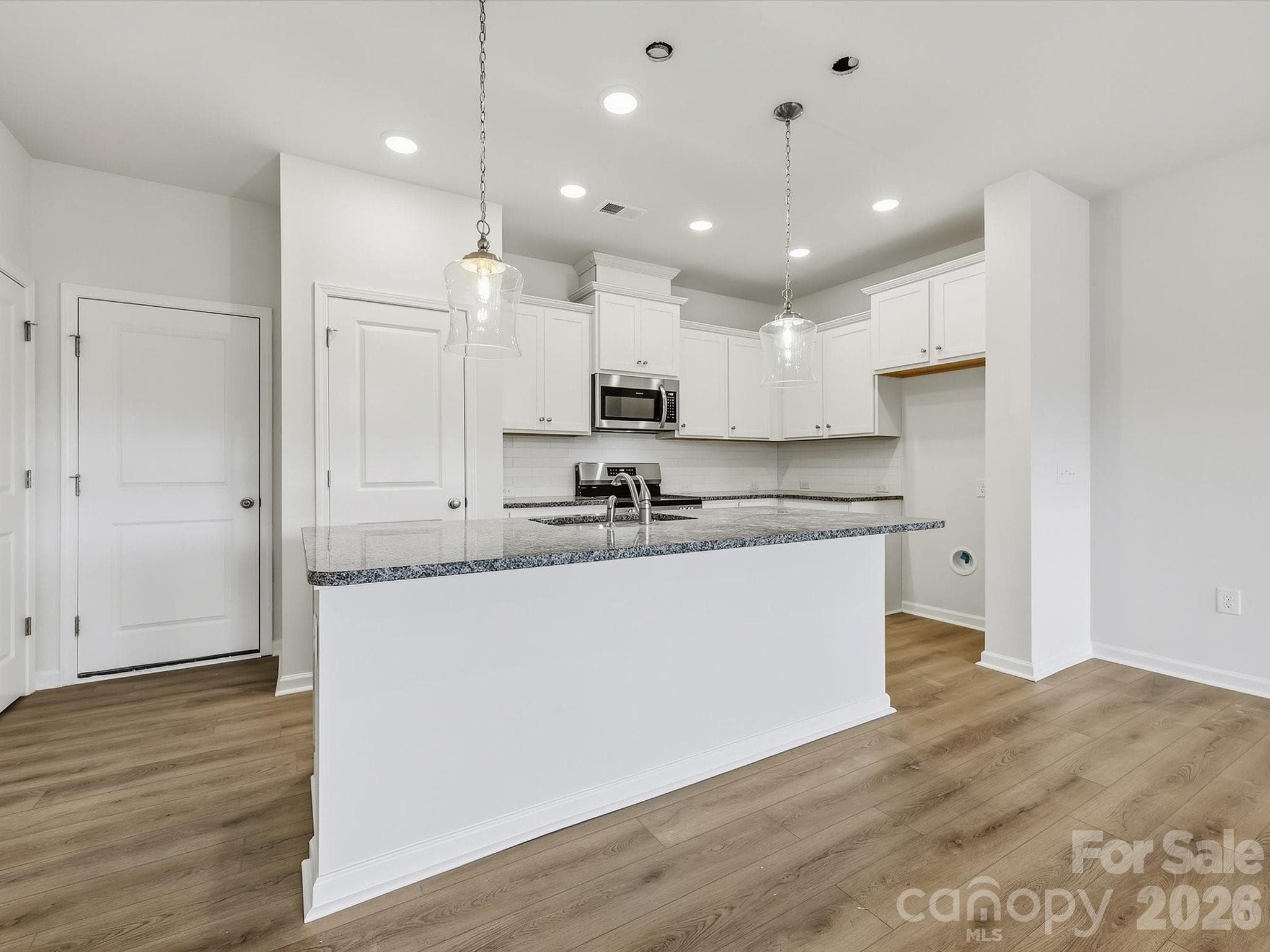 Large Kitchen with Large Island - 6609 Fire Lily Lane, Charlotte