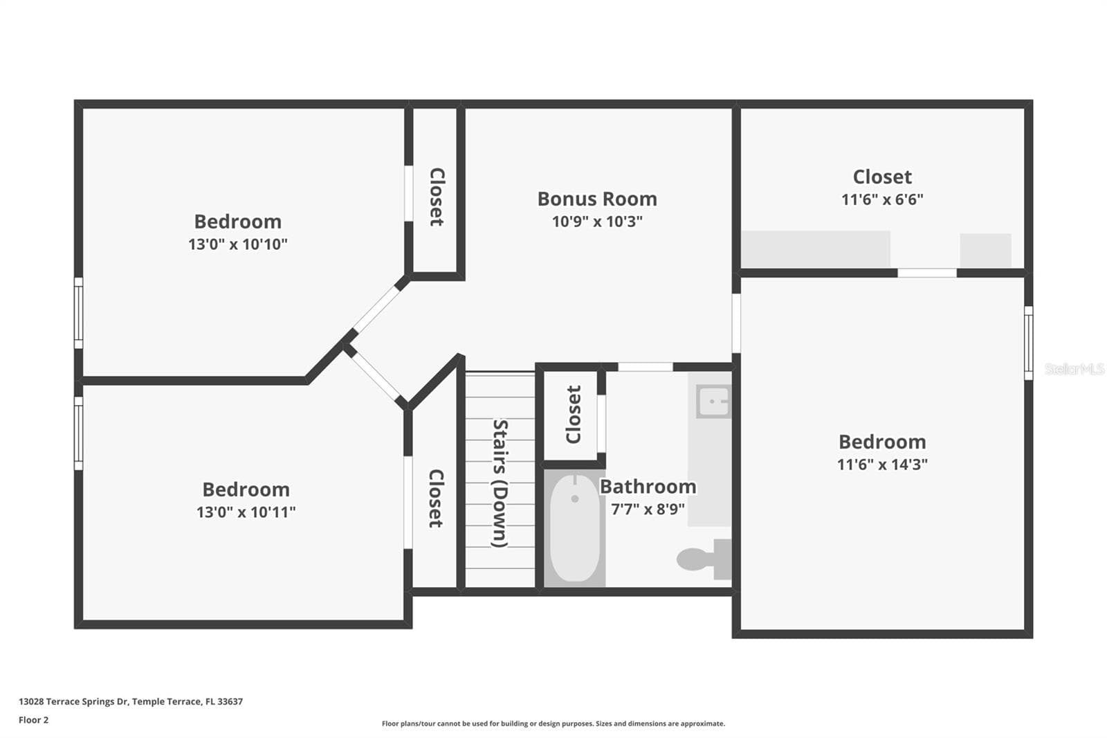 Second Floor - 13028 TERRACE SPRINGS DR, TEMPLE TERRACE