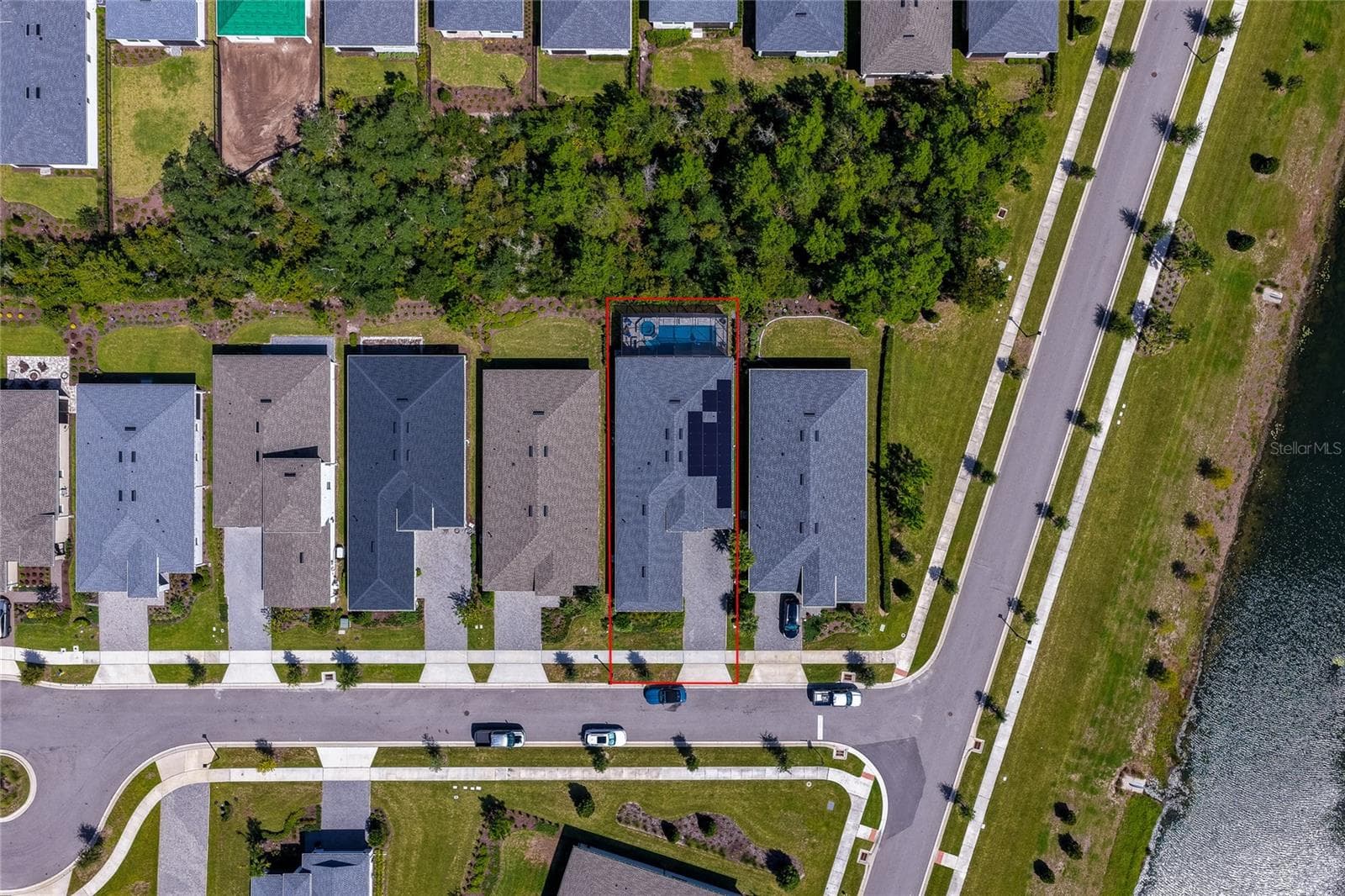 From the air - 1254 VENICE CT, DELAND