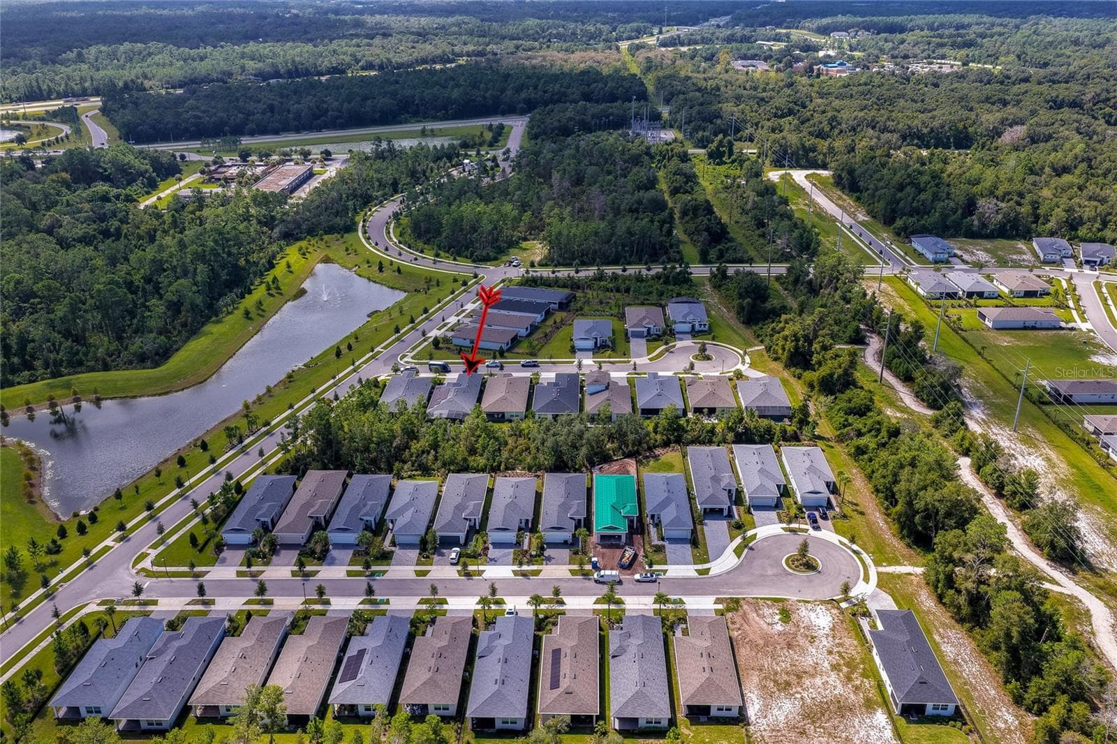 House to gate and Highway 44 - 1254 VENICE CT, DELAND