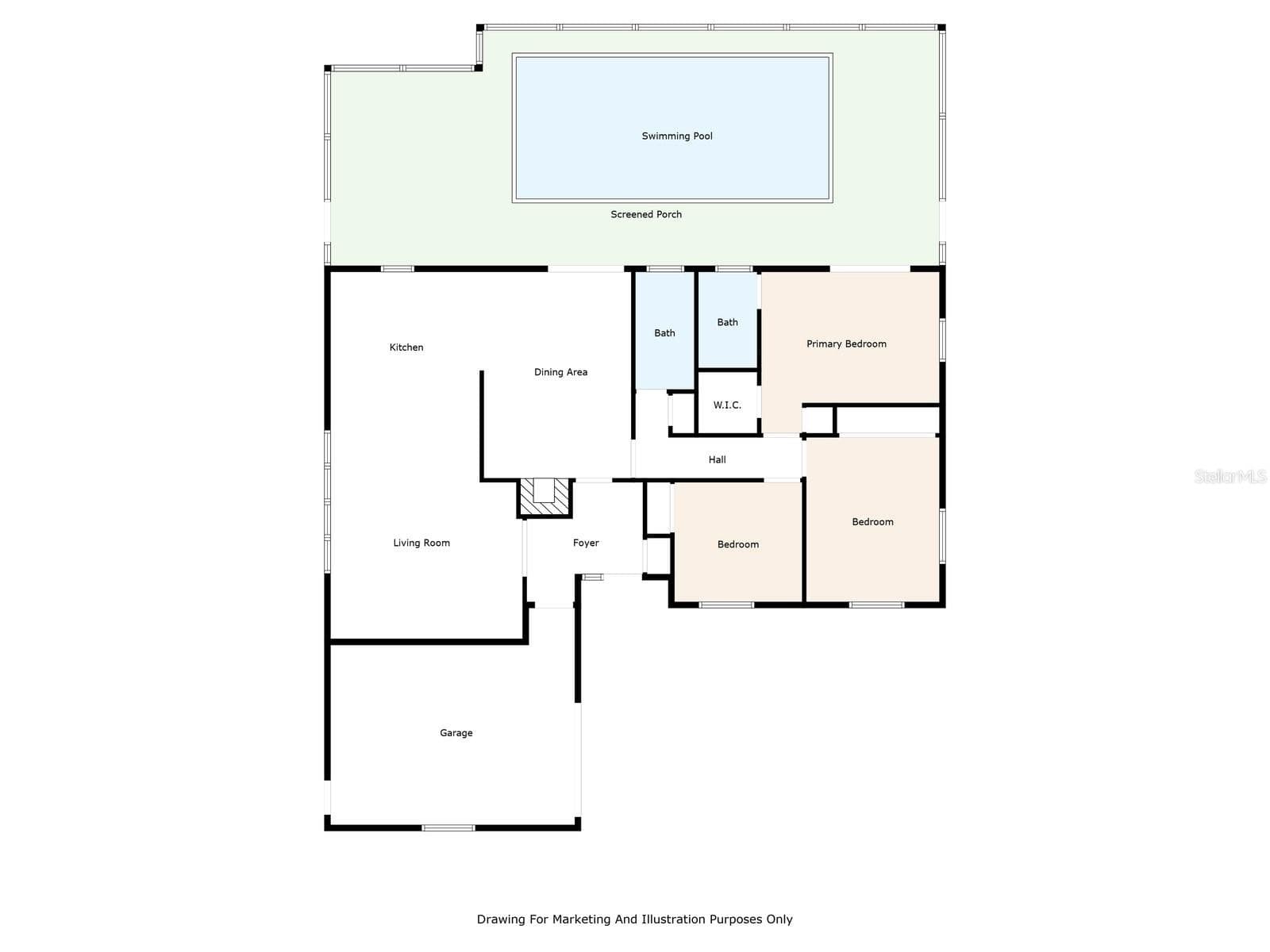 Home layout - 8253 137TH LN, SEMINOLE