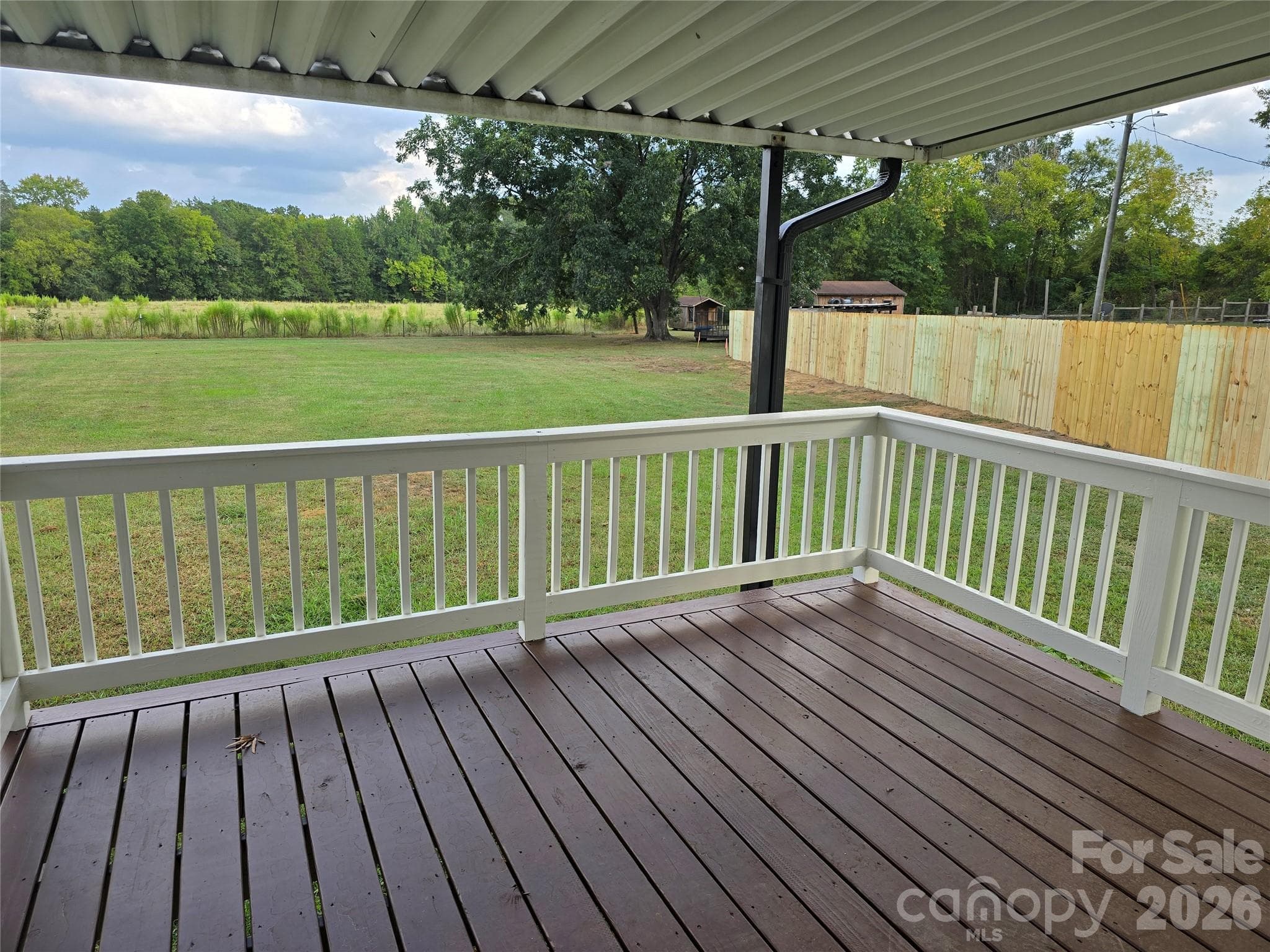 Privacy fence just completed - 1620 Saluda Road, Chester