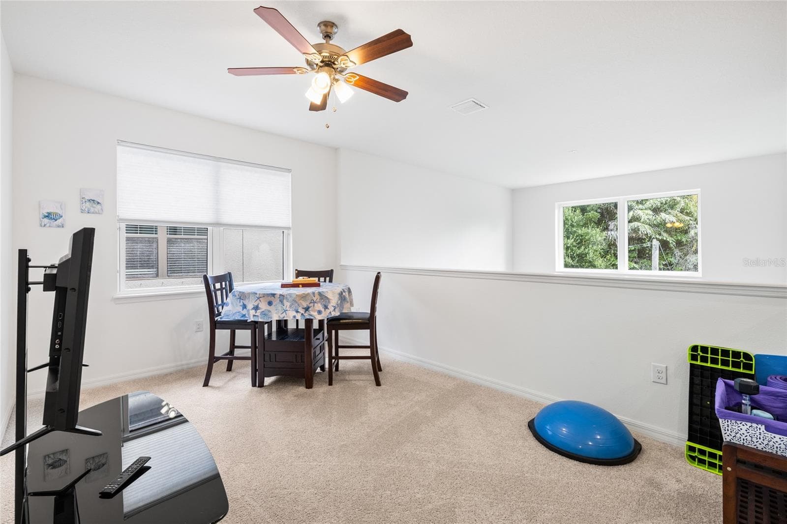 Spacious loft area - flex space - perfect to use your imagination.  Can be used for work out room, game area, media room, crafts or play area or more. - 8519 ARABELLA LN, SEMINOLE