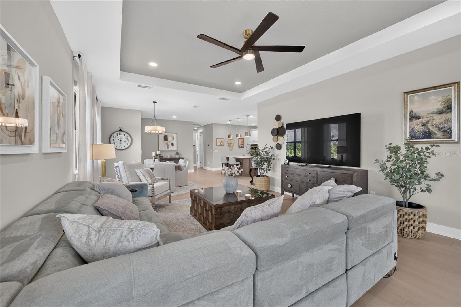 Open Concept Dining and Living Room - 18911 DAYSPRING PL, VENICE