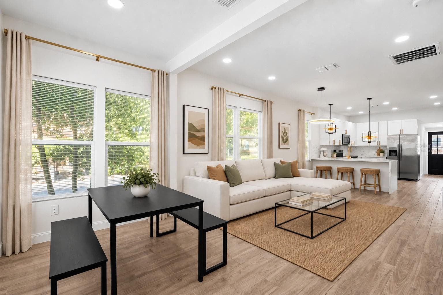 Virtually Staged - Great Room - 1202 E 32ND AVE, TAMPA