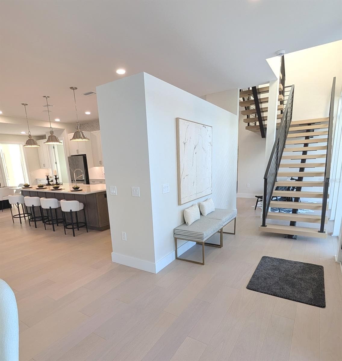 Custom front and rear staircases. - 2110 MICHELE DR, SARASOTA