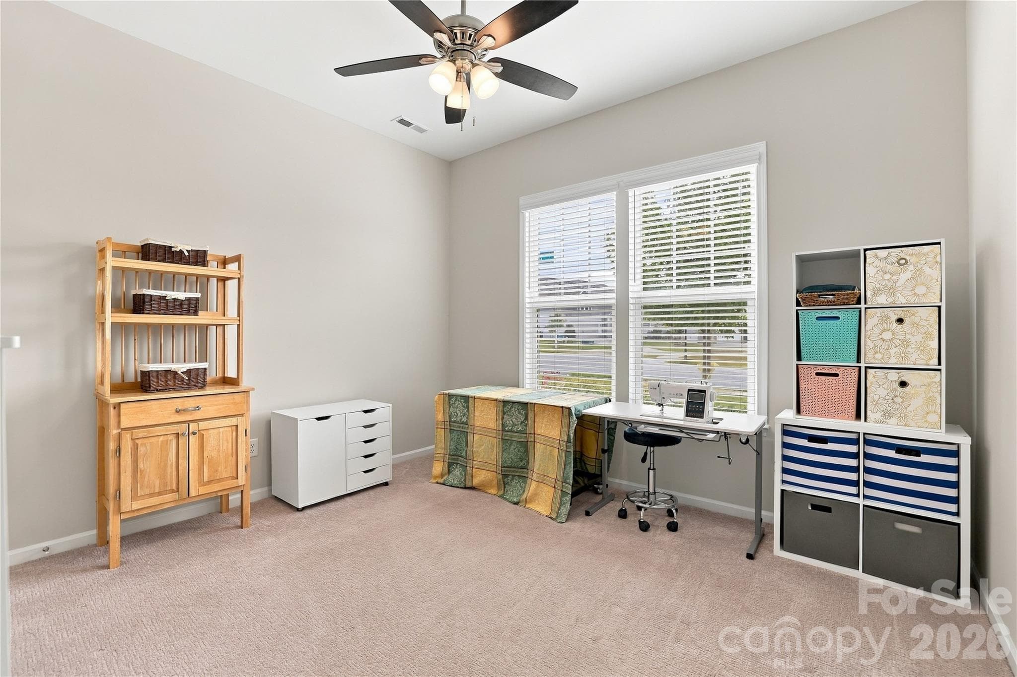 Front bedroom, one of six in the home and one of two at the front of the home. Situated to the right of the home's entrance. - 8504 Hope Run Court, Indian Land