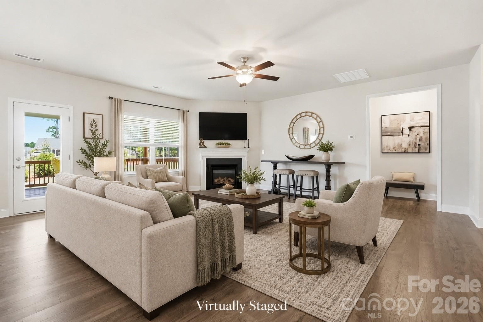 Family Room with Gas Fireplace - 11765 Glenwood Drive, Locust
