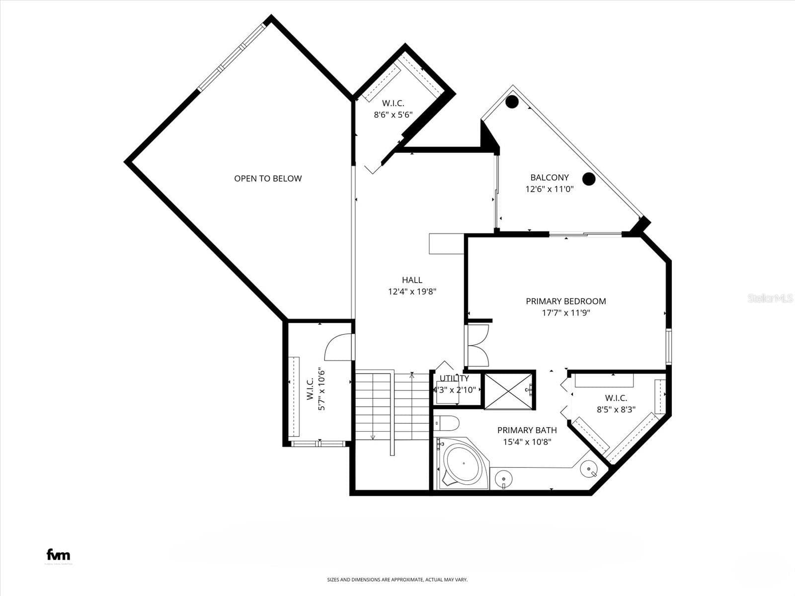 Second-level floorplan - 947 SEDDON COVE WAY #947, TAMPA