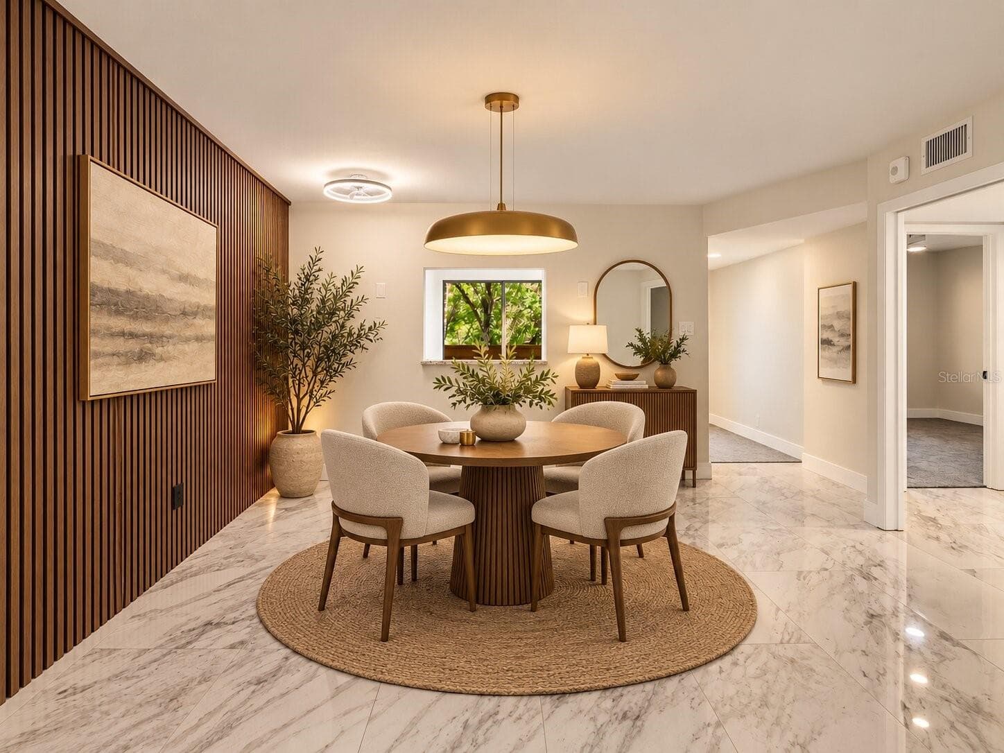 Virtual Staged Dining Room - 3076 EASTLAND BLVD #203, CLEARWATER