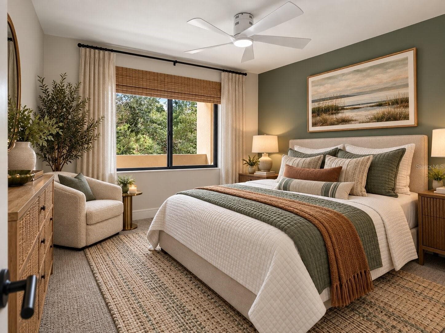 Virtural Staged Guest Bedroom - 3076 EASTLAND BLVD #203, CLEARWATER