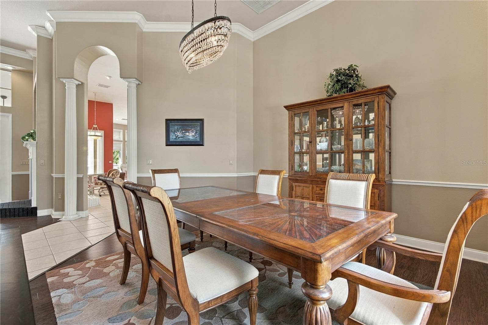 Elegant formal dining room ideal for entertaining family and friends. - 6722 W SENTINEL BLUFF PATH, BEVERLY HILLS