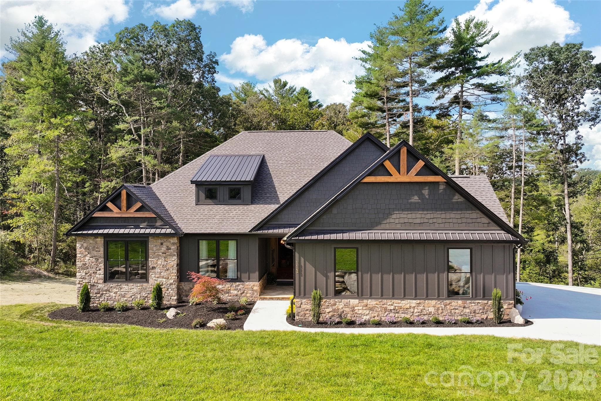 Sod Yard and Landscaped Entrance - Hendersonville