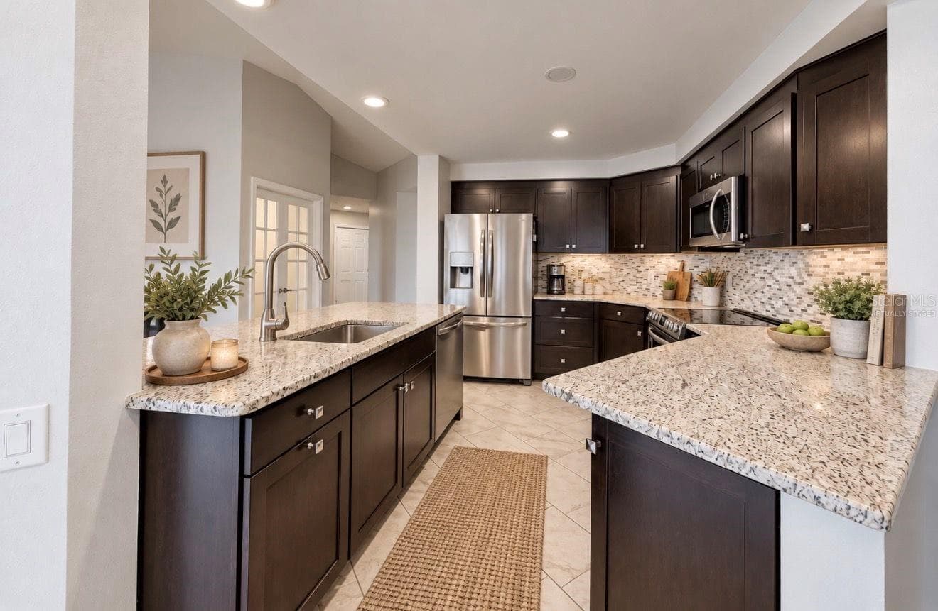 Virtually staged- Kitchen - 4115 MURFIELD DR E, BRADENTON