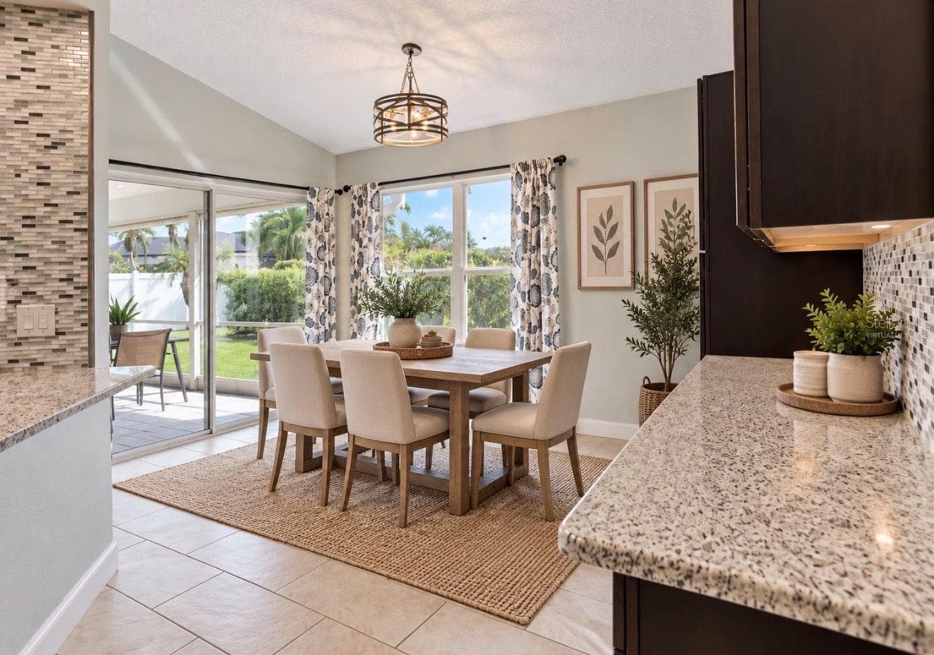 Virtually staged- Eating Area in Kitchen - 4115 MURFIELD DR E, BRADENTON