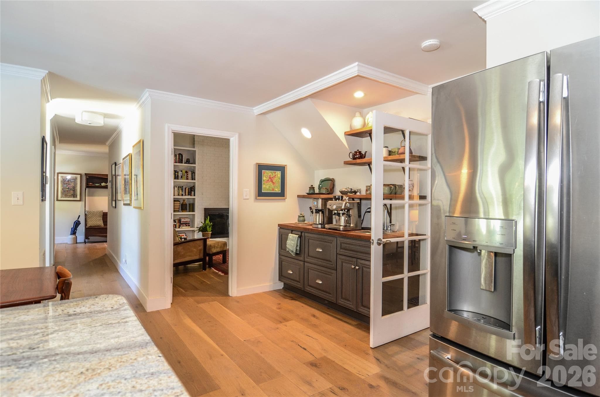 Large Kitchen With Custon Coffee/Tea Bar and Sink - 500 Laurel Fork Drive, Matthews