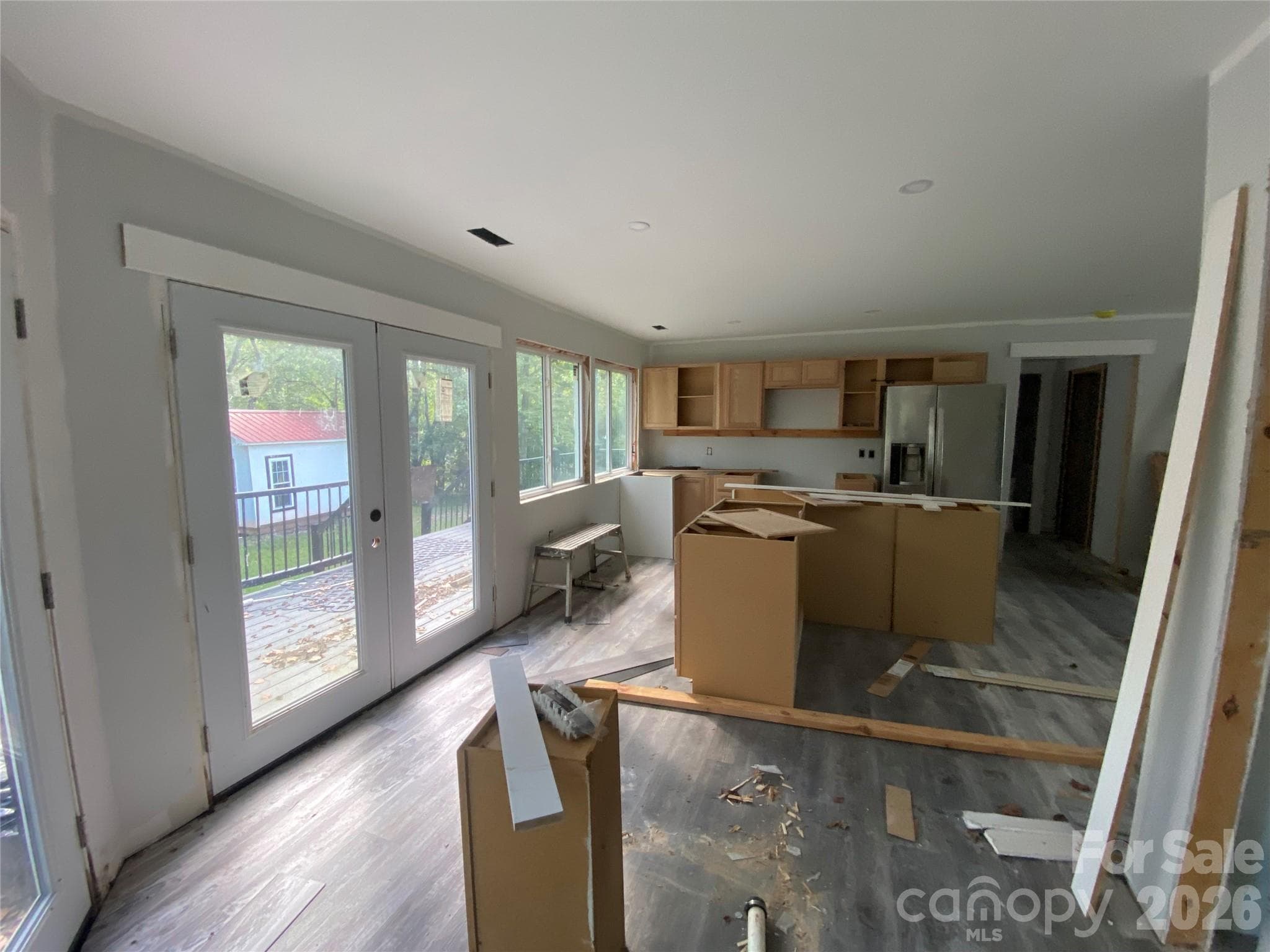 Large Open Spaces w/ Tons of Light Windows & French Doors - 615 Vine Arden Road, Morganton
