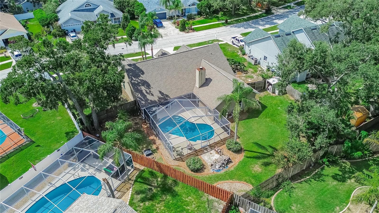 Aerial Pool View - 2010 RIVER PARK CT, VALRICO