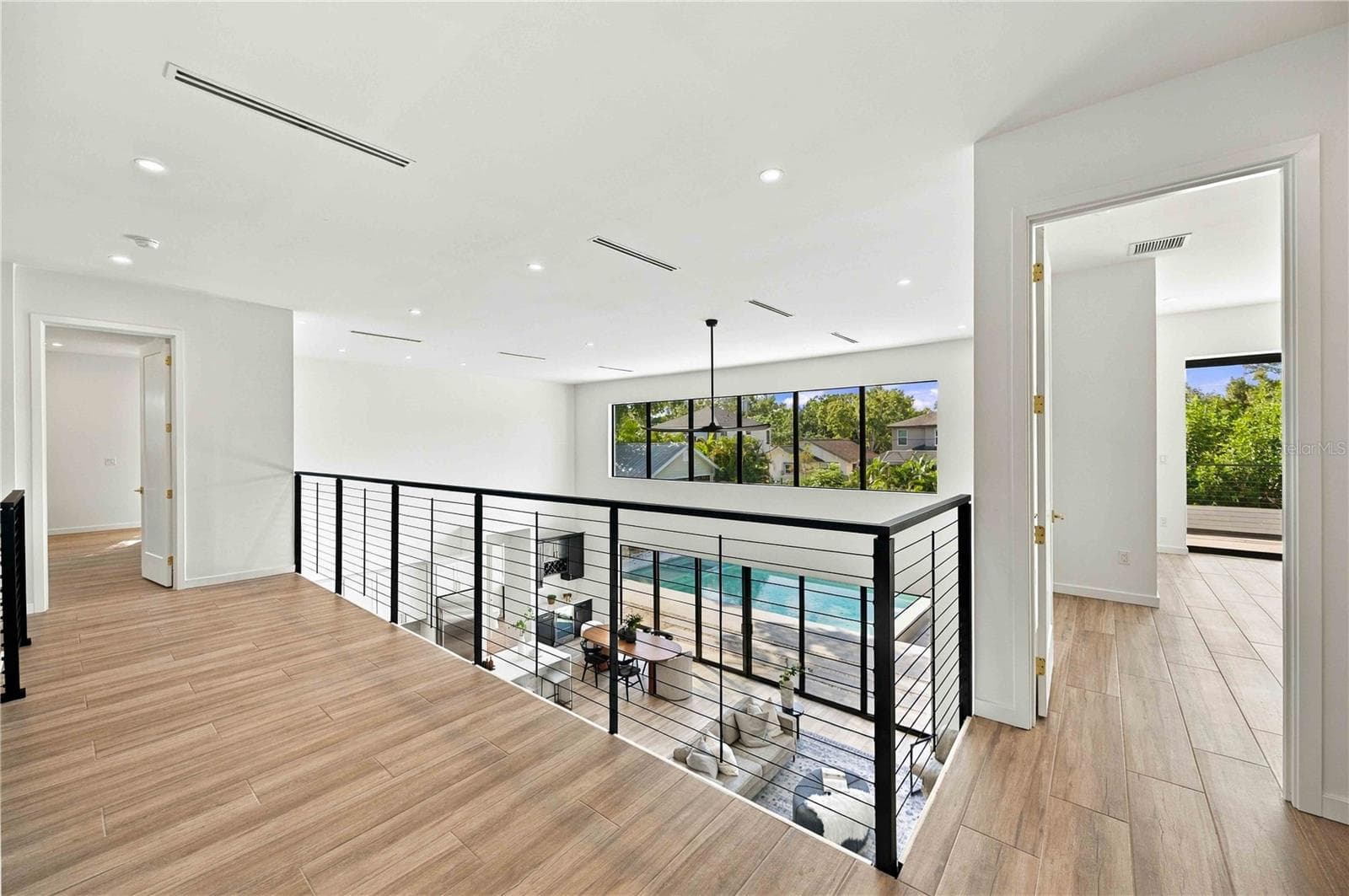 Balcony with 5th bedroom to the right and 2nd primary to the left - 2258 ARLINGTON ST, SARASOTA