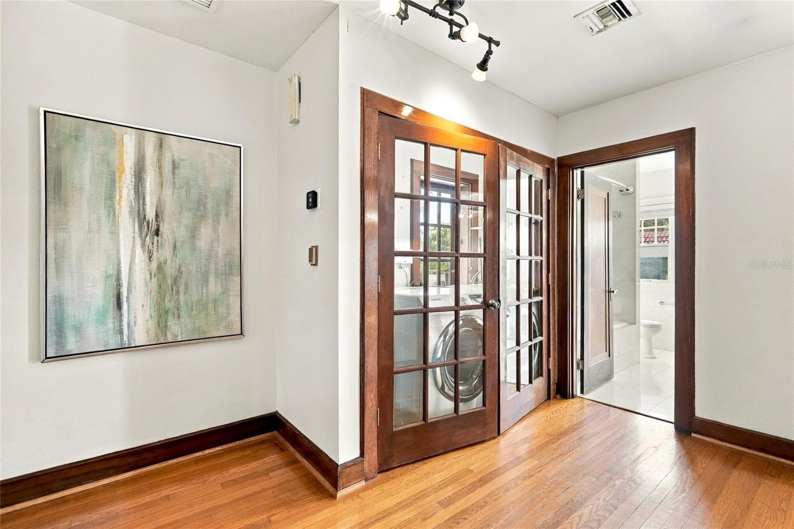 Second Floor Laundry behind French Doors and Full Bathroom - 955 39TH AVE N, ST PETERSBURG