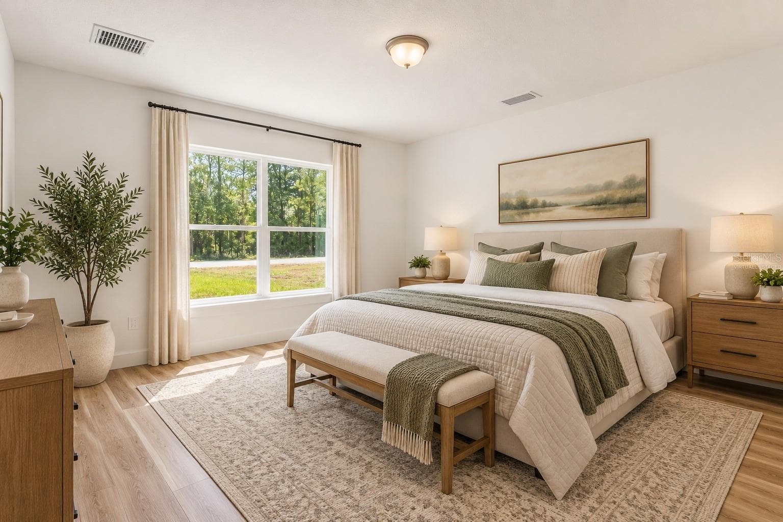 Virtually StagedPrimary bedroom - 14586 MOCKING WREN RD, WEEKI WACHEE