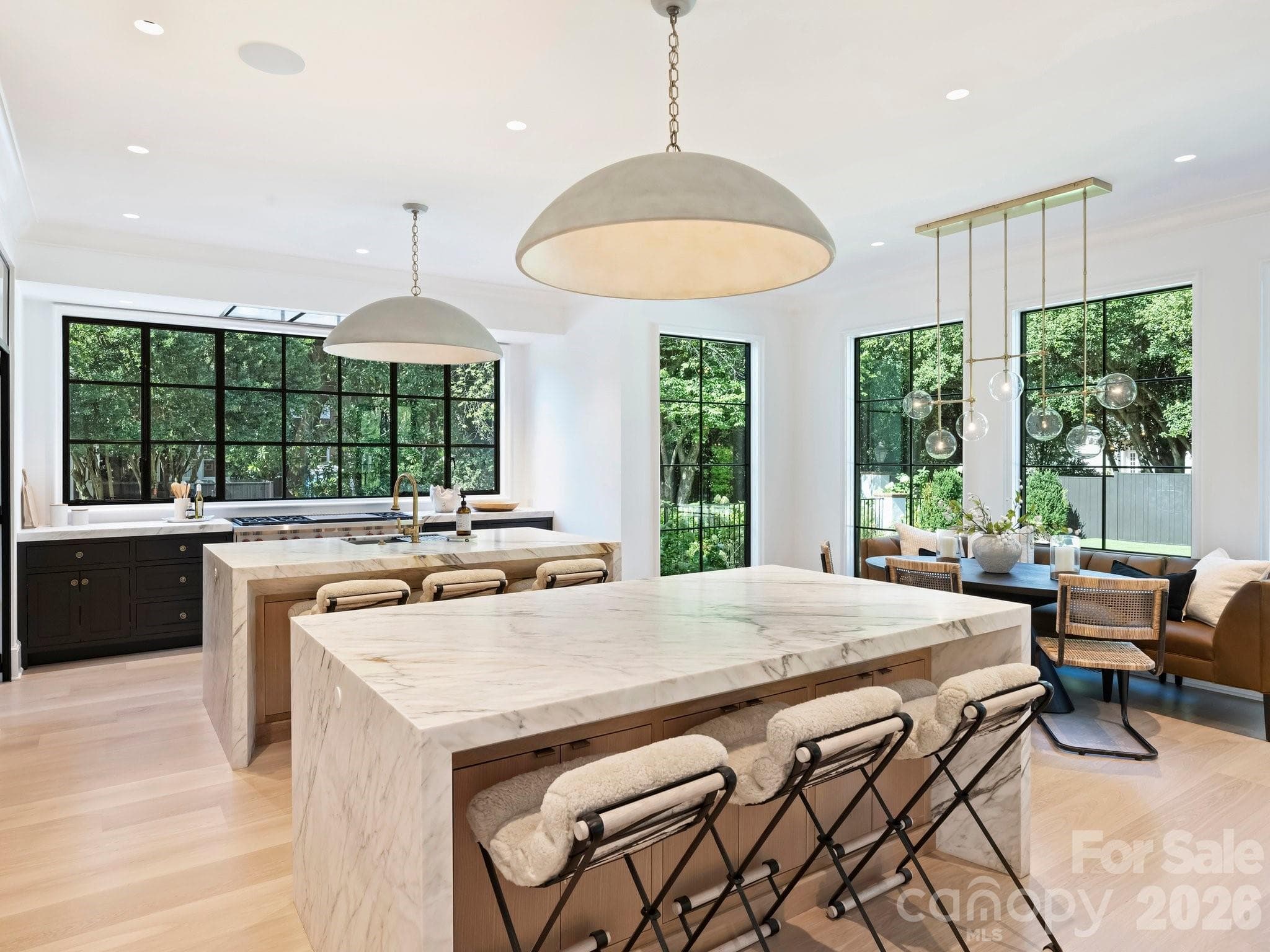 double marble waterfall islands - 600 Hermitage Road, Charlotte