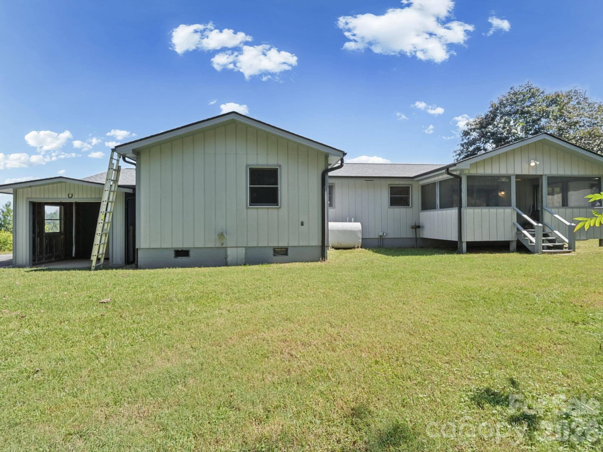 Back view of home - 727 E Lyda Road, Hendersonville