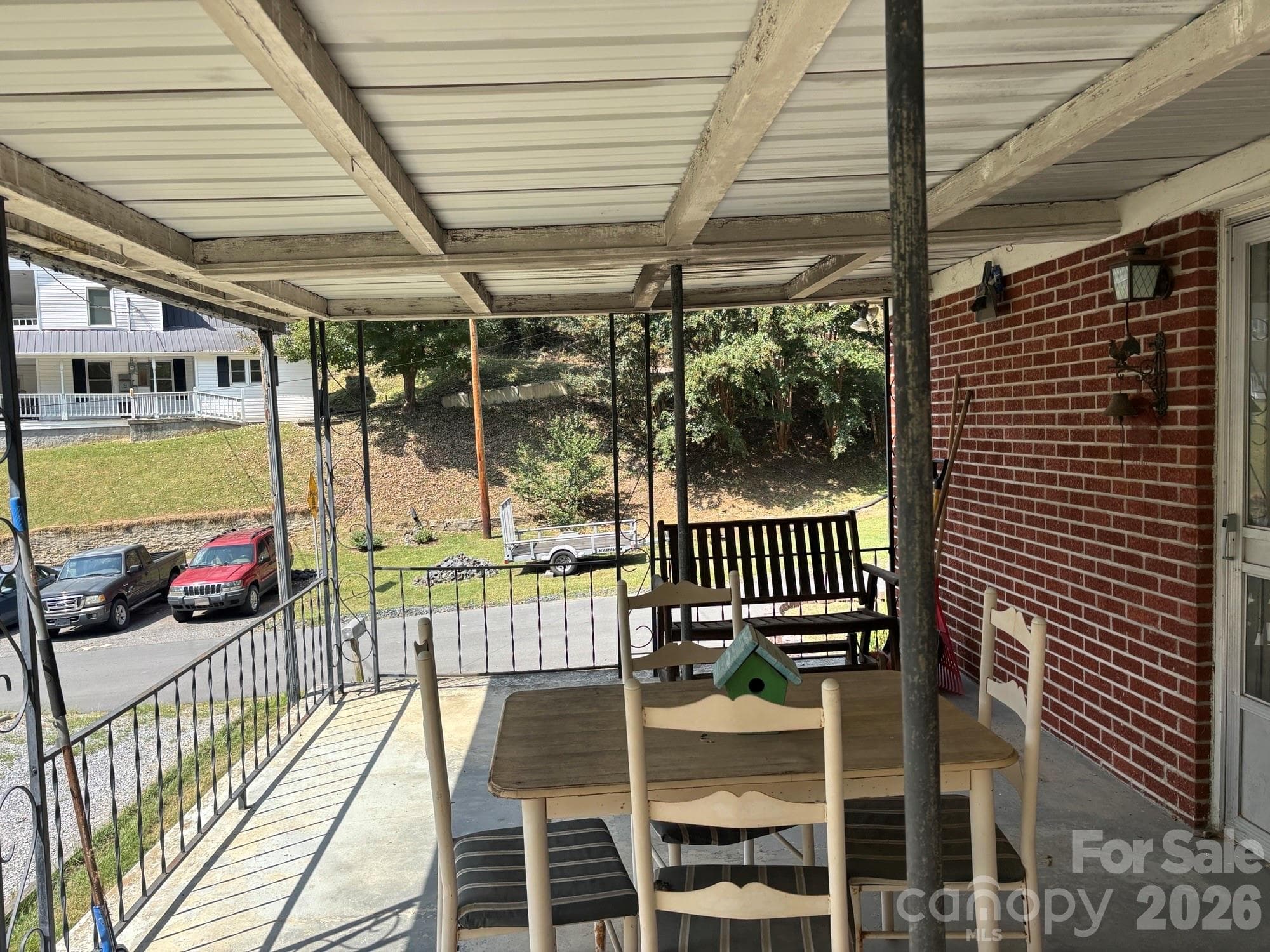 side porch - 637 Toe Cane Road, Bakersville
