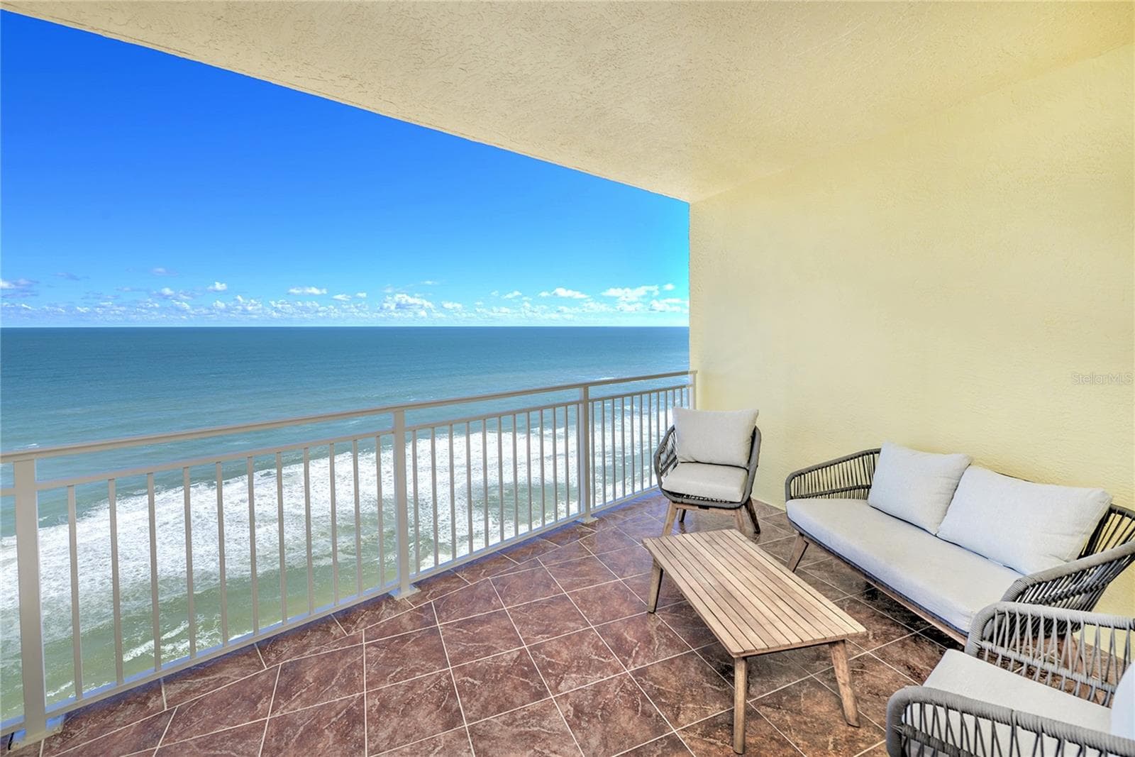Spacious Balcony. - 1900 N ATLANTIC AVE #1603, DAYTONA BEACH