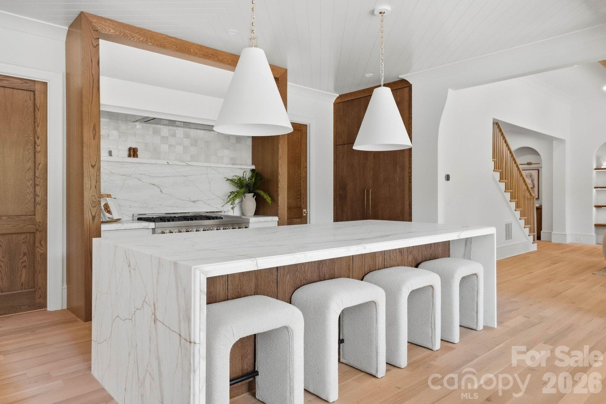 Hand crafted kitchen, marble counter tops - 110 Hunter Lane, Charlotte