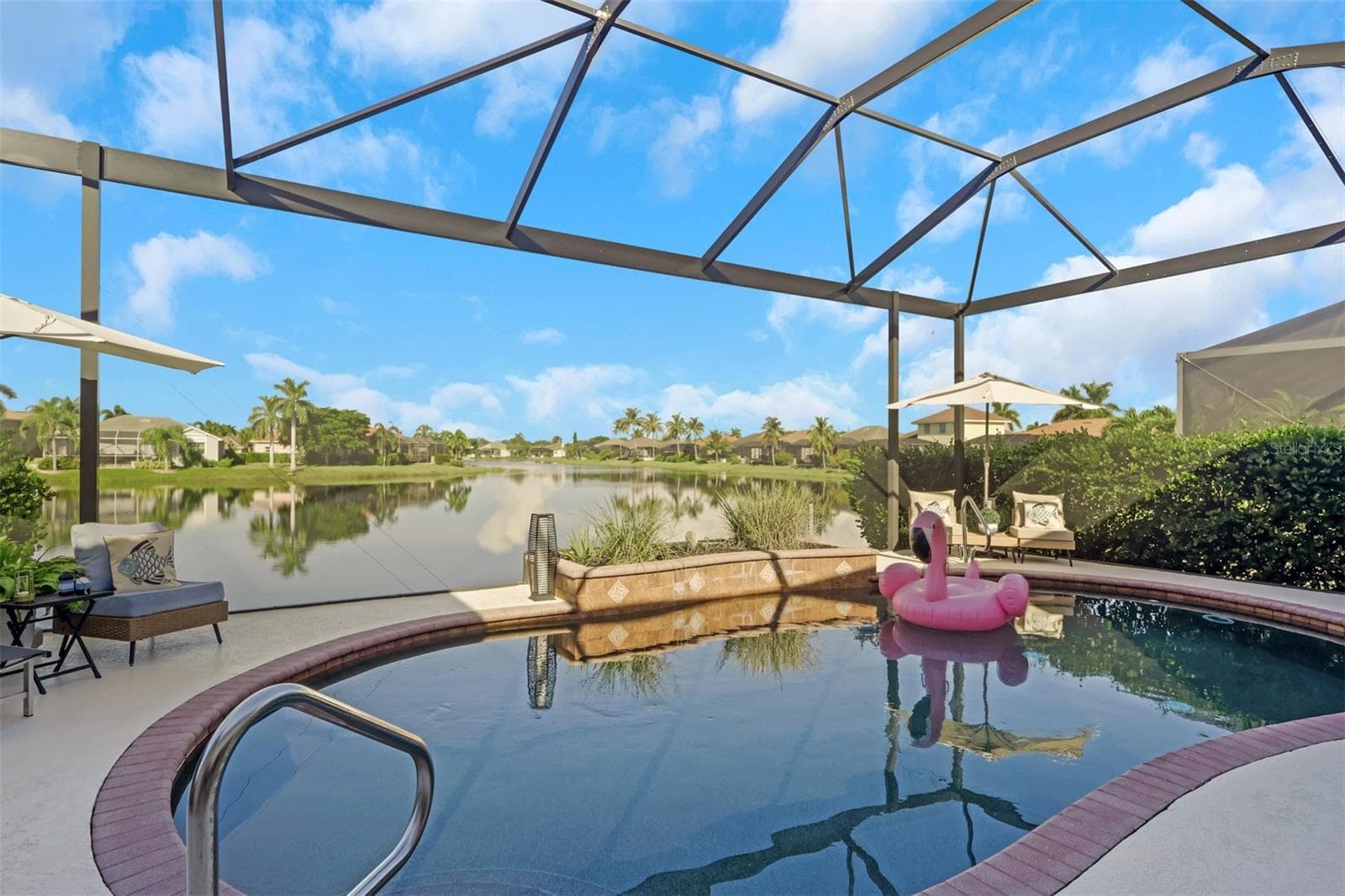 Pool area to enjoy the sunsets - 8451 SOUTHWIND BAY CIR, FORT MYERS