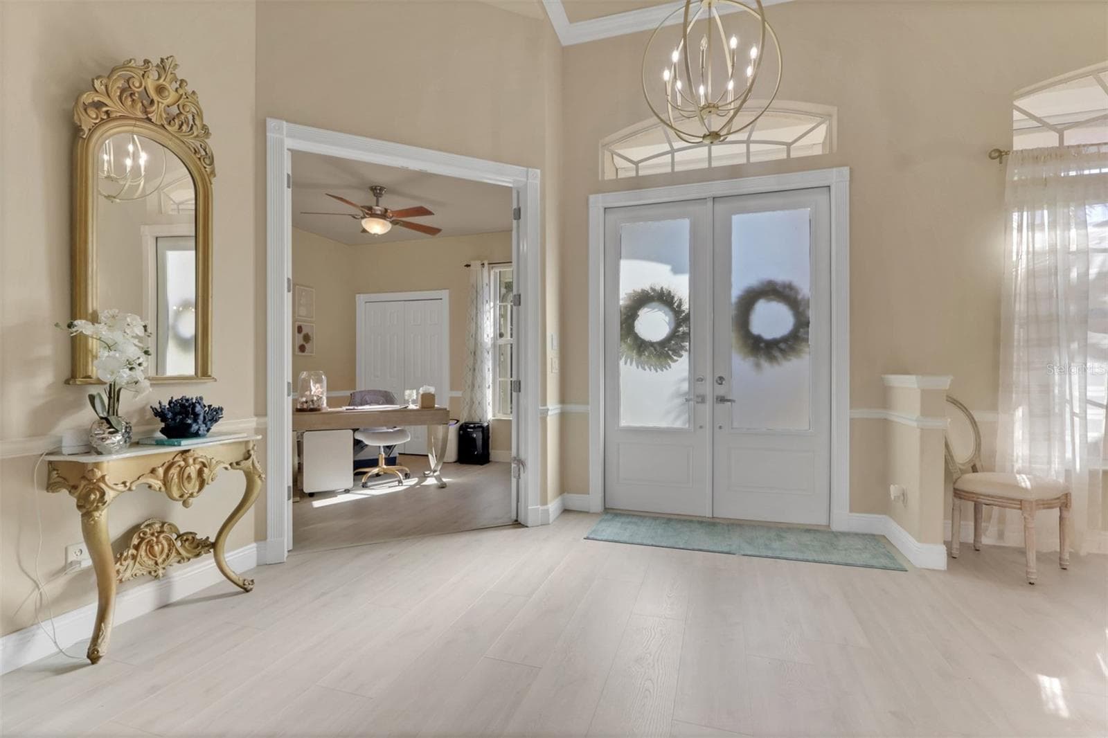Entry to formal living room, dining area and office - 8451 SOUTHWIND BAY CIR, FORT MYERS