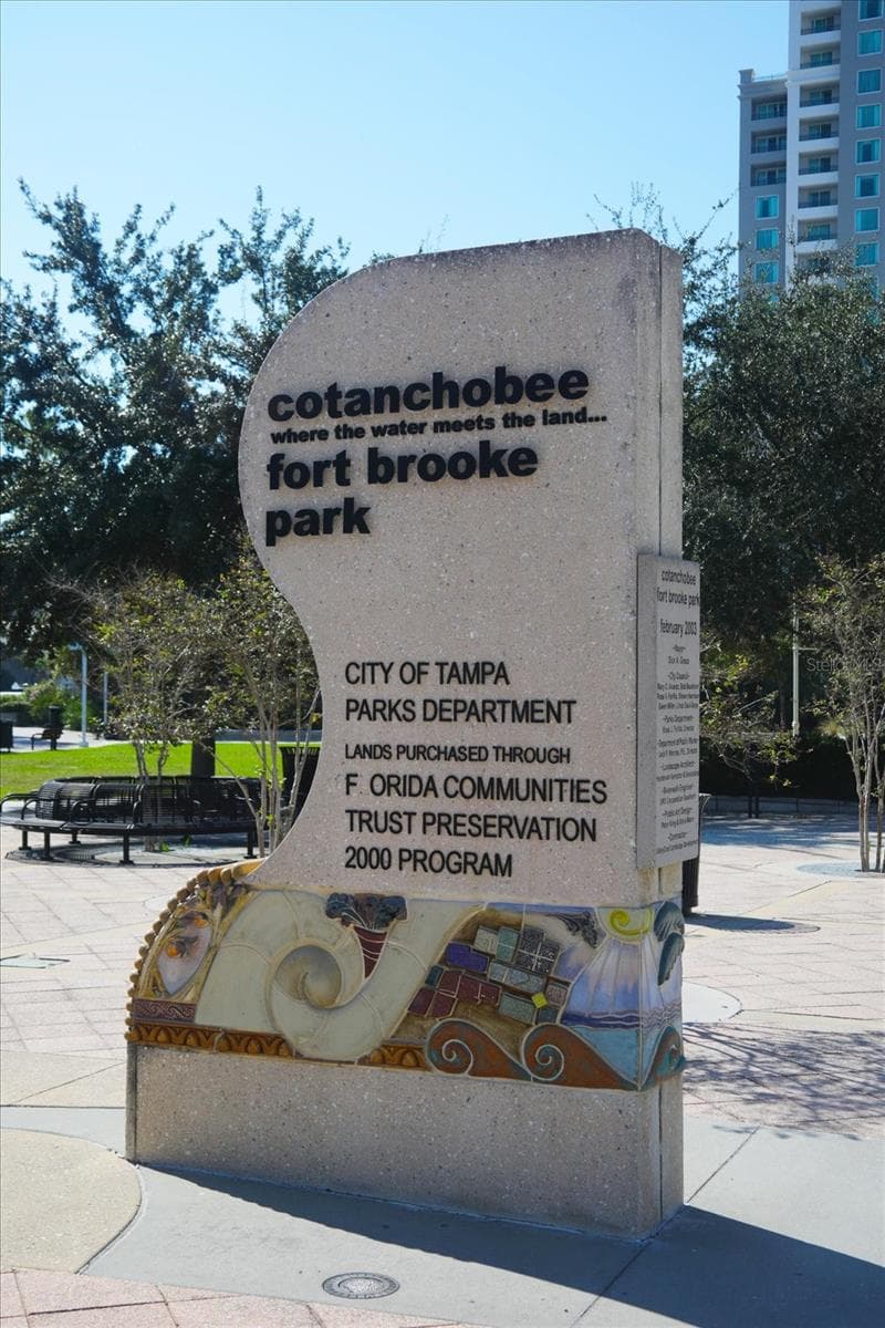 Cotanchobee waterfront park, between the Tampa History Center and Benchmark International Arena - 947 SEDDON COVE WAY #947, TAMPA