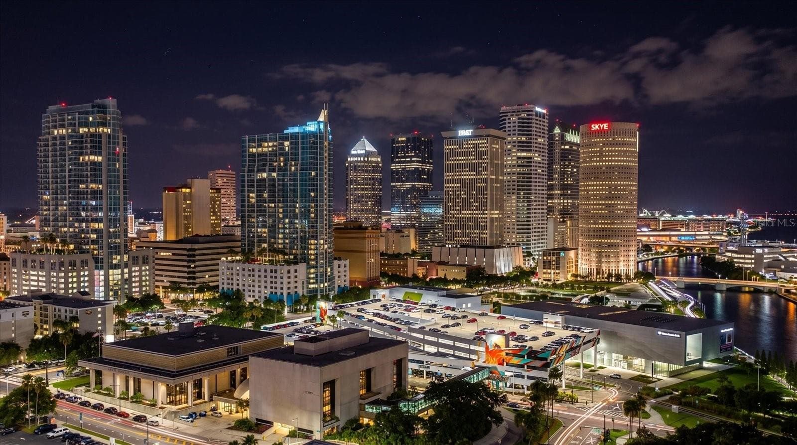 Downtown Tampa skyline at night - 947 SEDDON COVE WAY #947, TAMPA