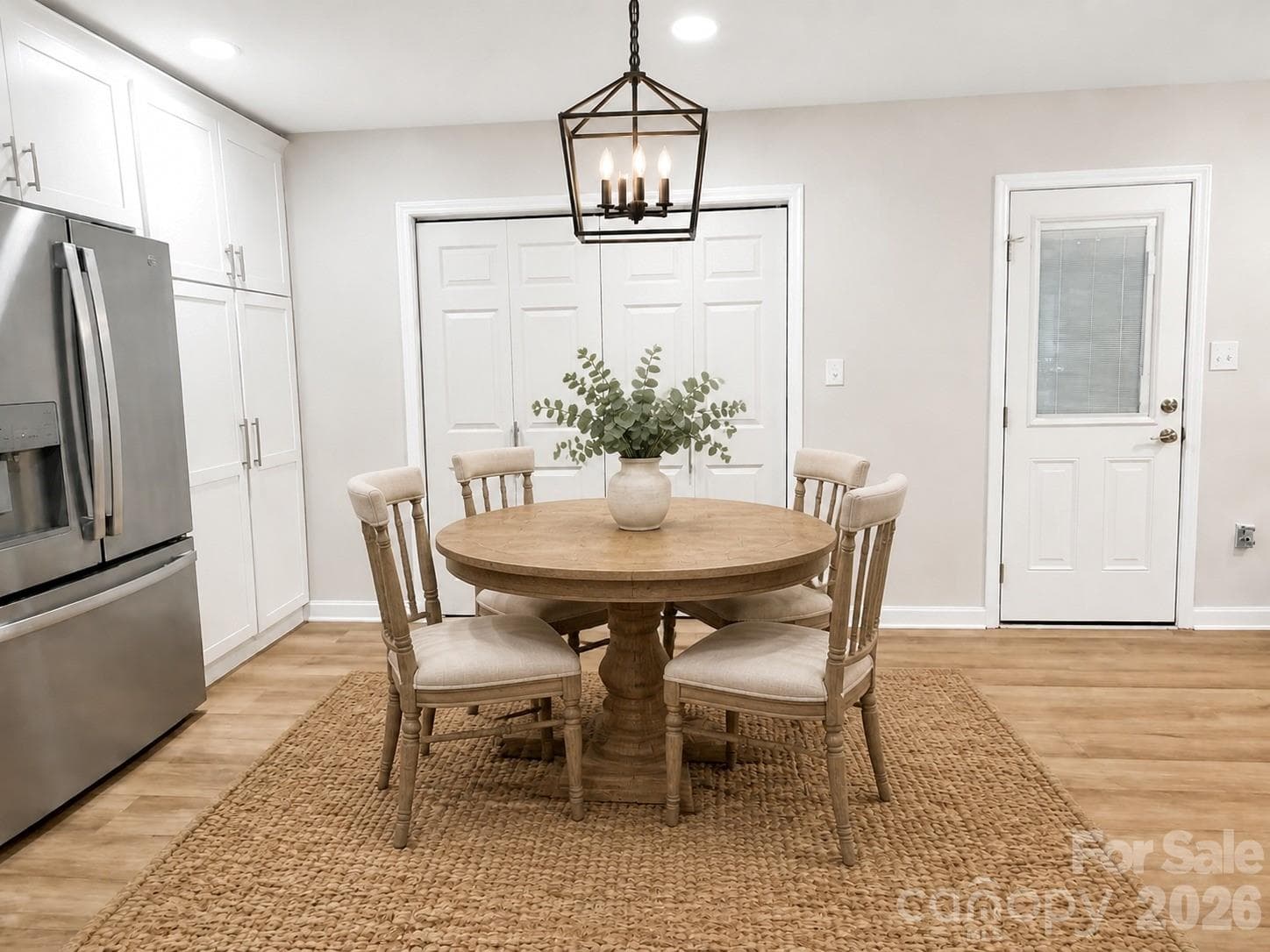 “Image virtually staged for visualization.” Eat In Kitchen - 2041 Glouchester Circle, Charlotte