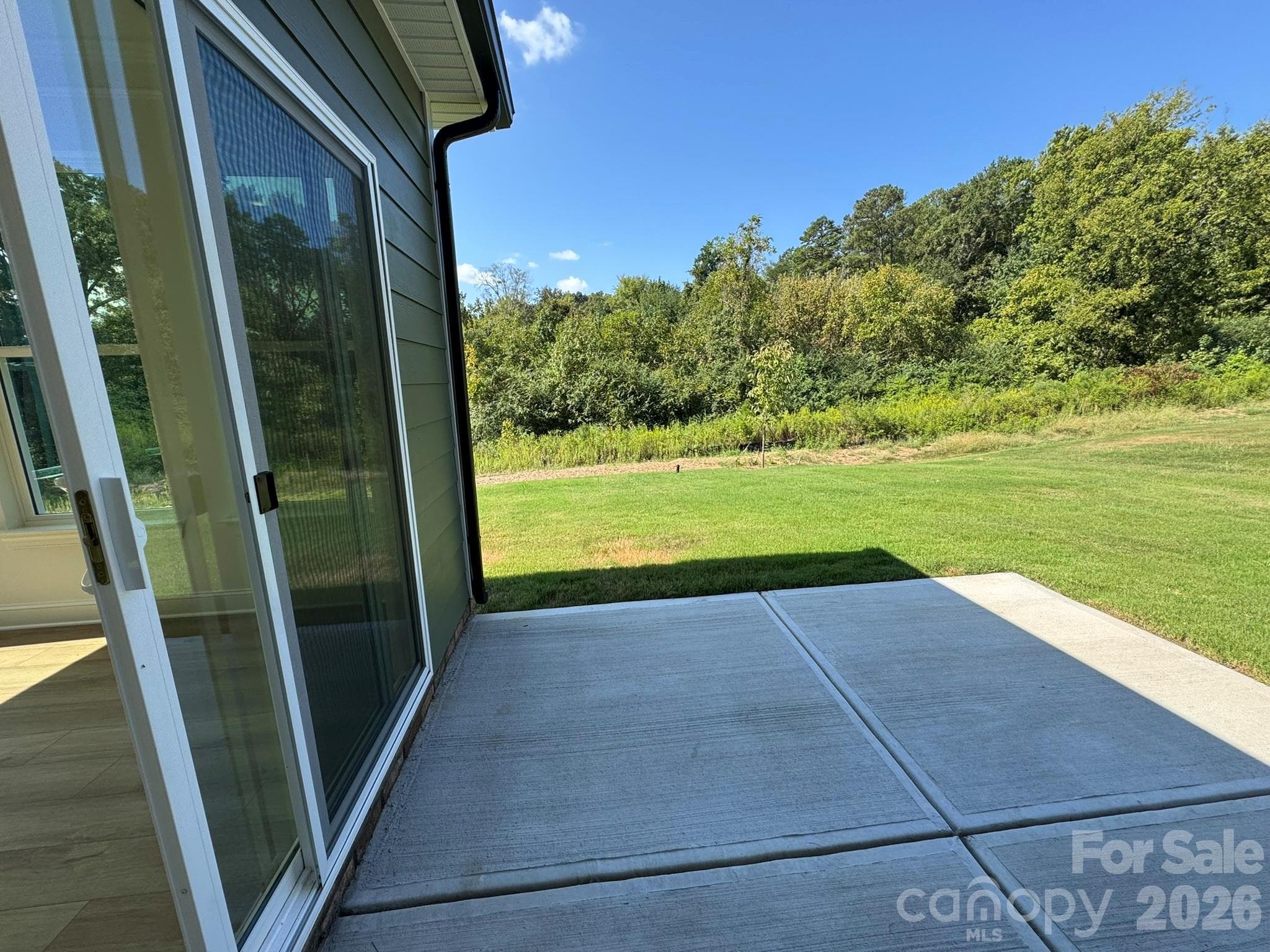 Back patio and yard - Monroe