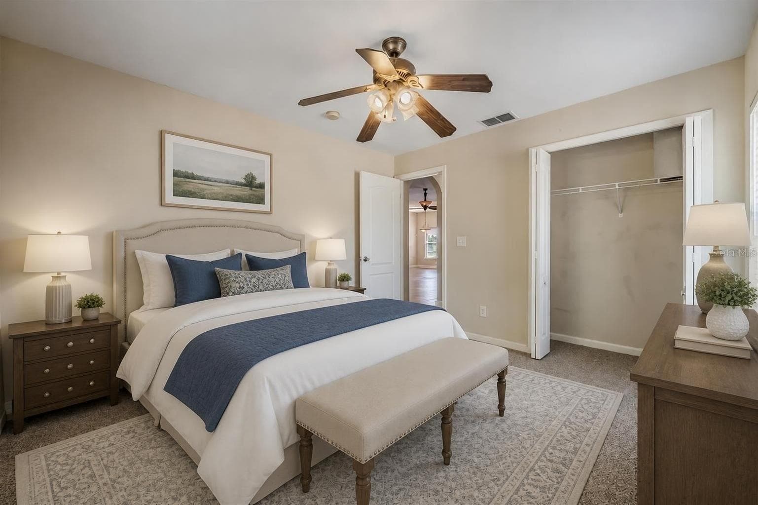 staged bedroom 2 - 17216 ALDERMAN TURNER RD, WIMAUMA