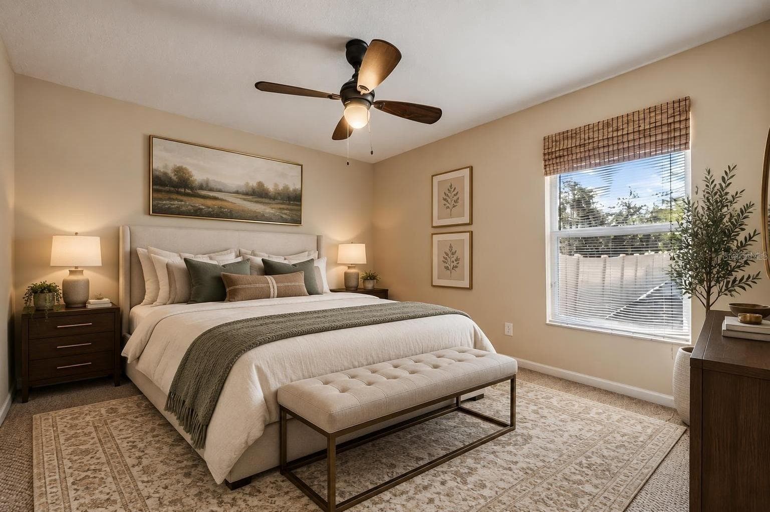 staged bedroom 3 - 17216 ALDERMAN TURNER RD, WIMAUMA