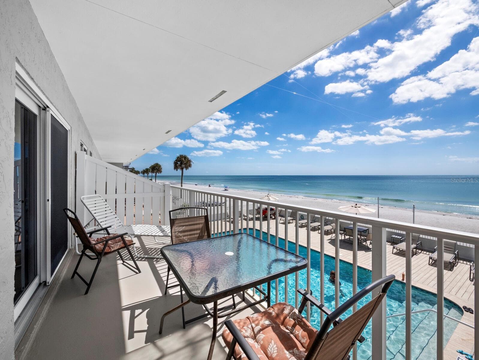 Double balcony view southwest - 3453 GULF OF MEXICO DR #242, LONGBOAT KEY