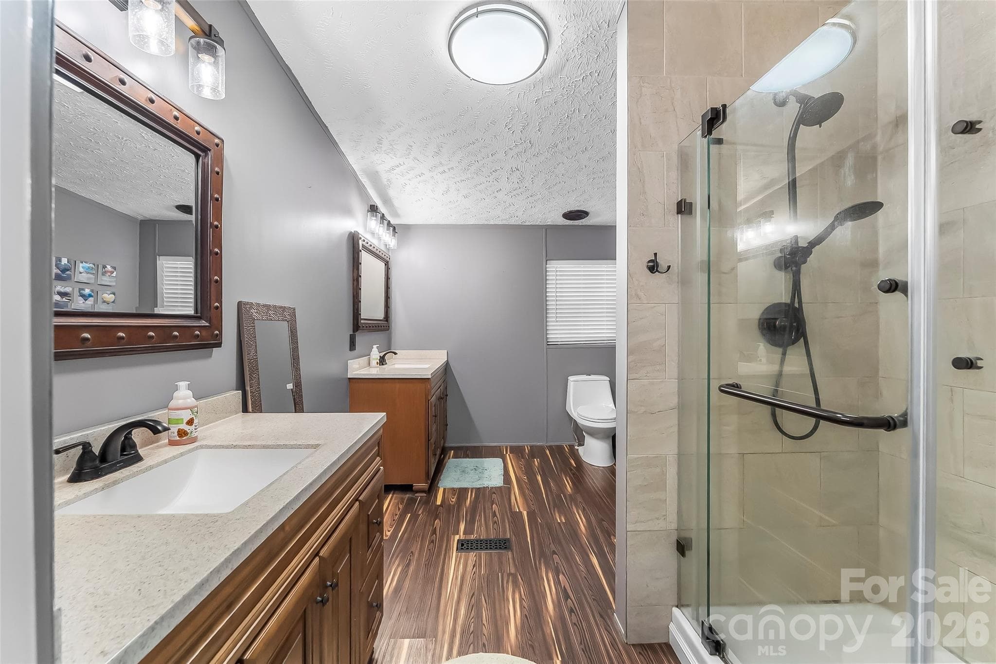 Large updated primary bathroom - 245 Merry Way, Clyde